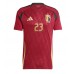 Belgium Arthur Vermeeren #23 Replica Home Shirt Euro 2024 Short Sleeve